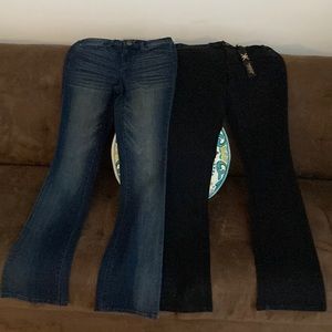 Khloé Kardashian Curvy slim boot size 2 blue size 4